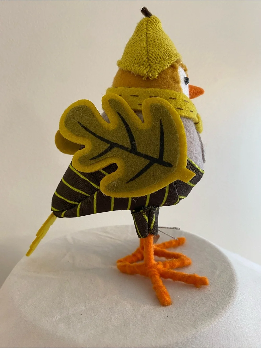 Target Featherly Friends 2020 “Filbert”  Yellow Bird Figurine with Orange Feet